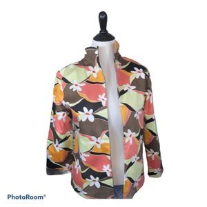 Patrick Christopher Open Blazer Flower Design Size M Medium